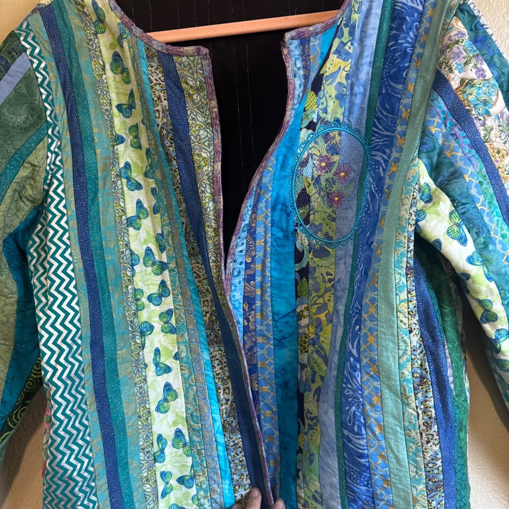 Handmade Colorful Patchwork Jacket - Picture 2 of 10